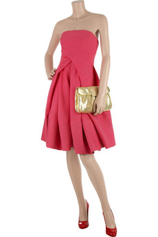 donna-karan-pleated-bandeau-dress donna-karan-pleated-bandeau-dress