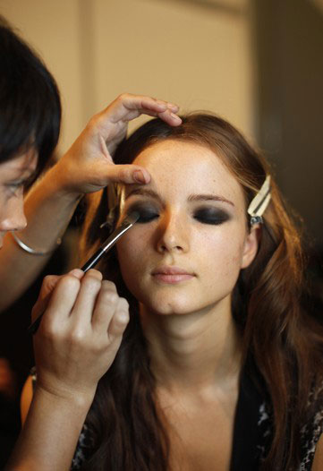 model backstage