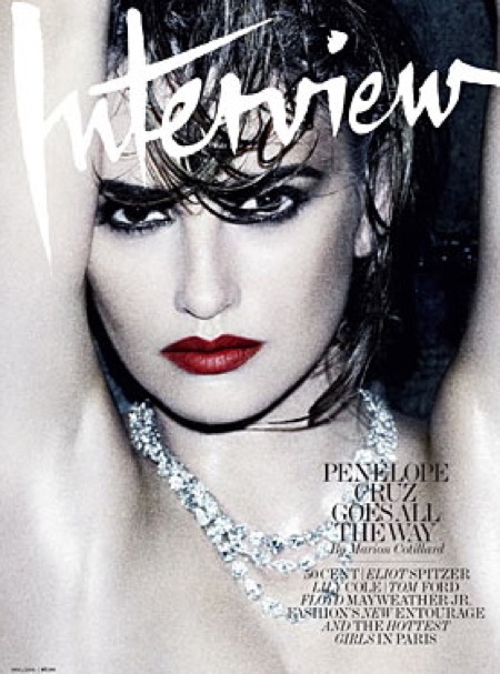 Penelope Cruz on the cover of Interview Magazine Penelope Cruz on the cover of Interview Magazine