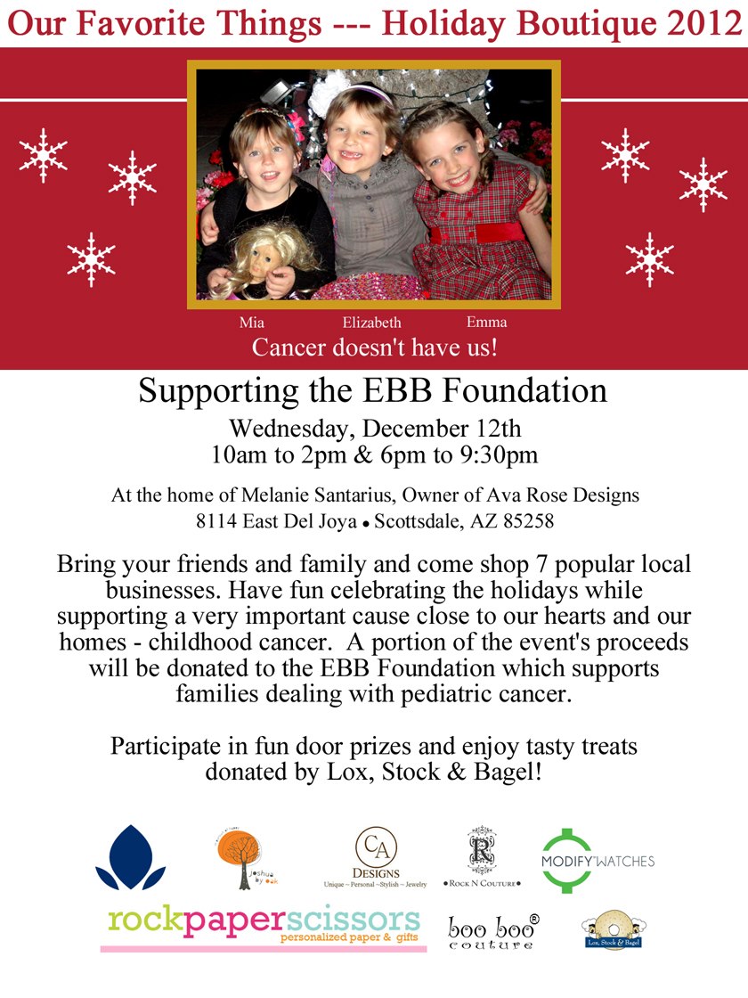 EBB holiday flier