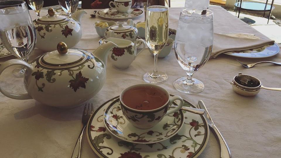 tea on table