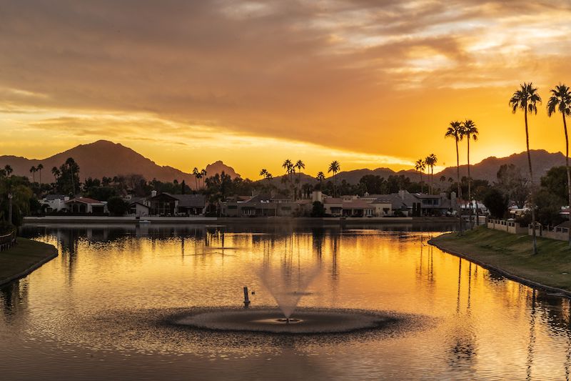 Golden anniversary sunset at McCormick Ranch. Photo McCormick Ranch Property Owners' Association.jpeg
