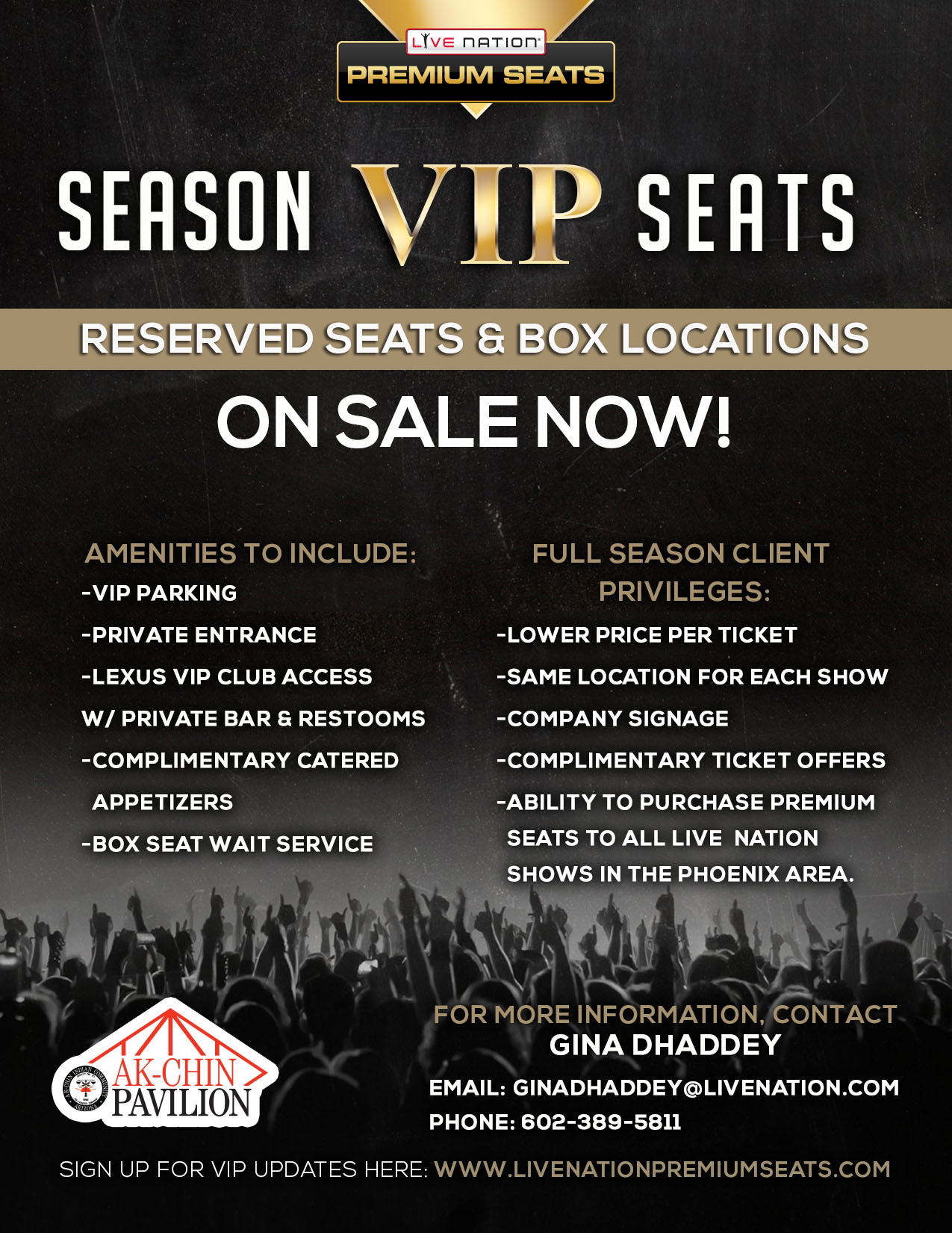  Chin Pavilion 2016 Season Seats Flyer
