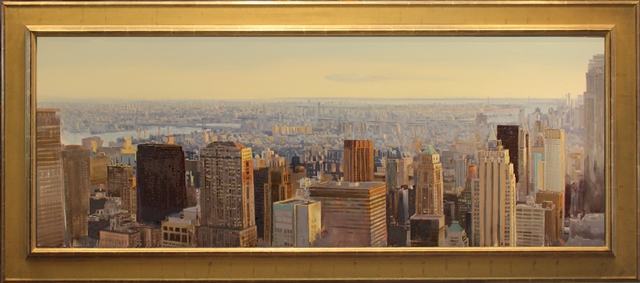 The City at Dusk New York City 40 x 90 framed 2017 $19000.jpg