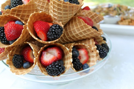 Fun-Snacks-For-Kids-Berry-Waffle-Cone