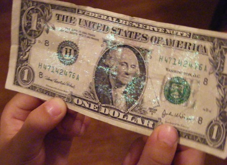 fairy tooth glitter dollar dust spray hair money idea bill remember creative traditions sprayed ten bills fun crafts dog ll