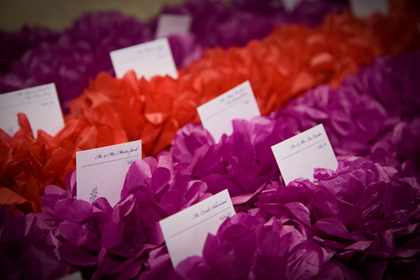 Here are some unique escort card ideas that we have used for past weddings