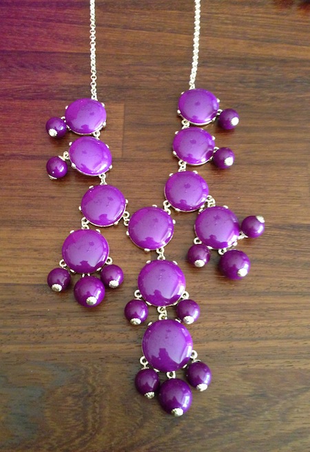 Allison Lauren Big Purple necklace