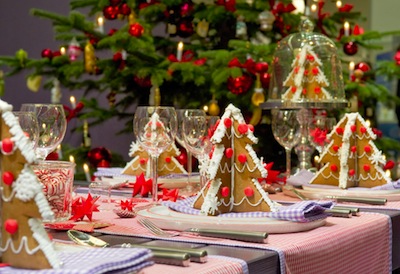 new year christmas table tableware trees sweets treats 35998 3980x2730
