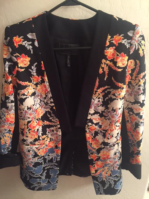 My staple blazer because of the shape and print copy