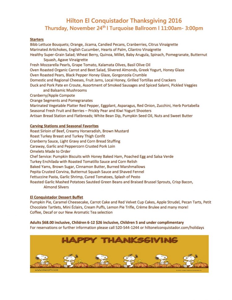 Thanksgiving ham menus