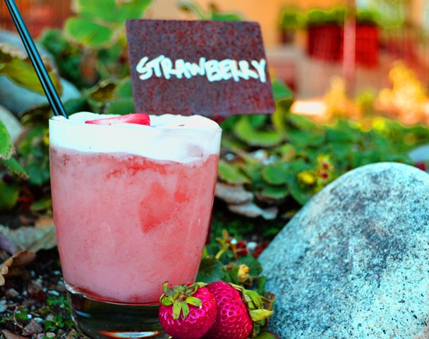 Strawberry Whiskey Sour