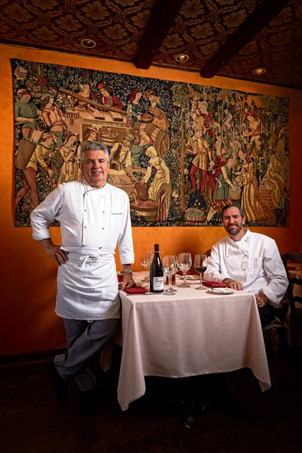 Vincent Guerithault and Chef Kevin Binkley_Photograph By DAVID ZICKL