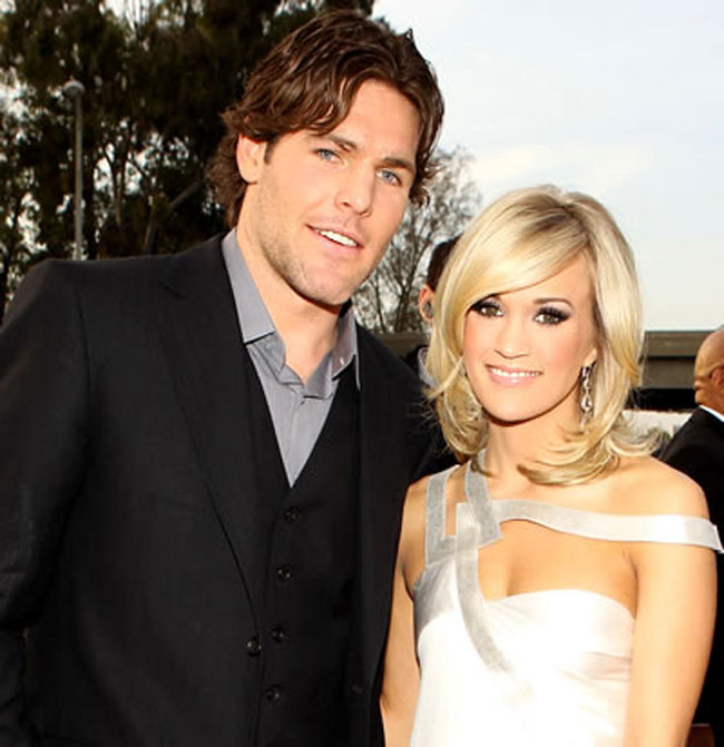 carrie underwood and mike fisher. Carrie Underwood, 27, and Mike