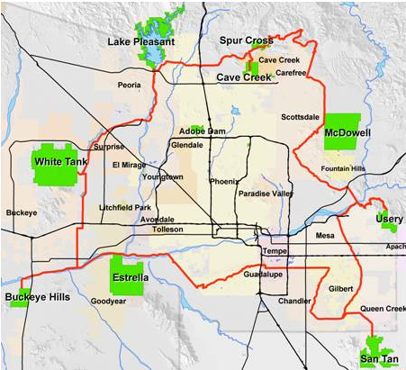 Maricopa County Bike Map New Maricopa Trail Will Connect County Parks