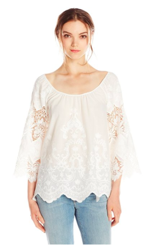 Yoana Baraschi Women's Ibiza Lace Gypsy Blouse