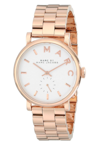 Marc by Marc Jacobs Women's MBM3244 Baker Rose-Tone Stainless Steel Watch with Link Bracelet