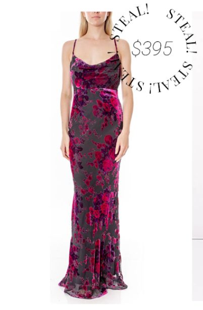 likely midori velvet gown
