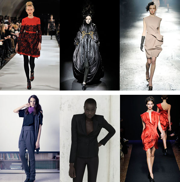 barneysdesigners Clockwise: Erdem, Junya Wantanabe, Lanvin, The Row, Stella McCartney Organic, Costume Nationa