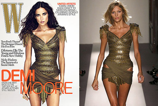 demimoorephototshop Demi Moore on the cover of W Magaine