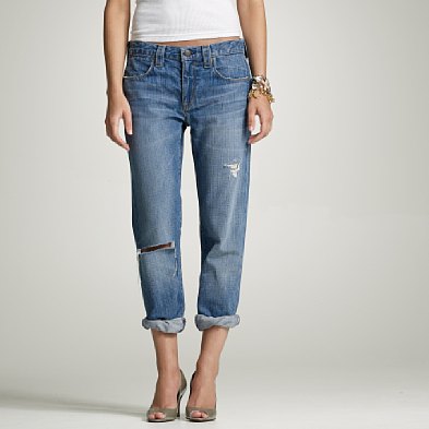 erez J Crew Vintage Slim jeans with a worn- in wash.