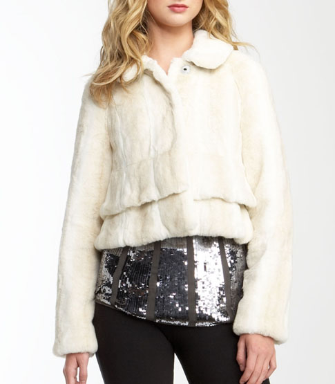 juicy-couture-fur-jacket Juicy Faux Fur Jacket with Bracelet Sleeves - $398
