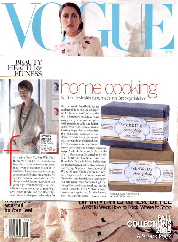 mcbridebeautyvogue Vouge feature on McBride Beauty