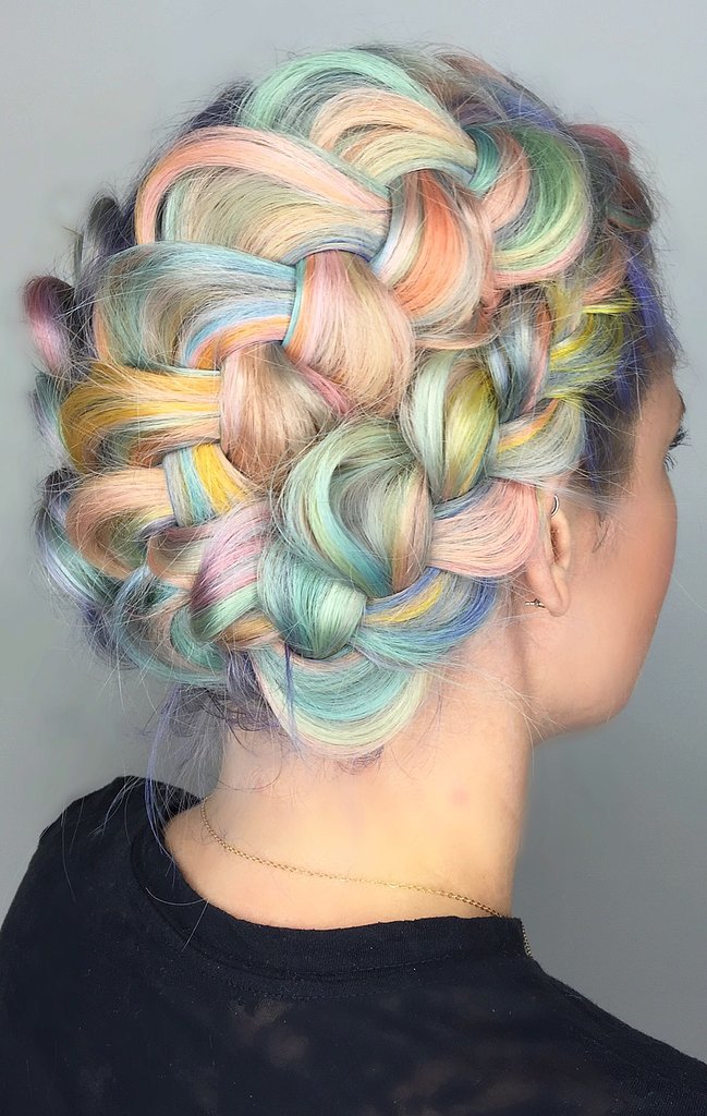 Beauty Trend Macaron Rainbow Hair Style Files