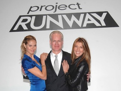project-runway-bravo-lifetime Heidi Klum, Tim Gunn and Nina Garcia