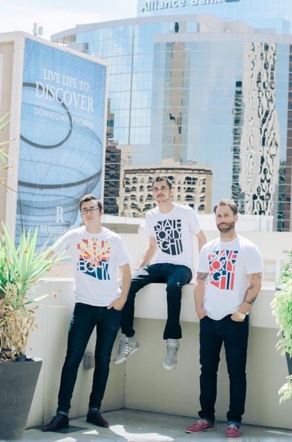 From L to R: Nick Polando, Stephen Polando and Michael Spangenberg. Photo: Jennica Maes