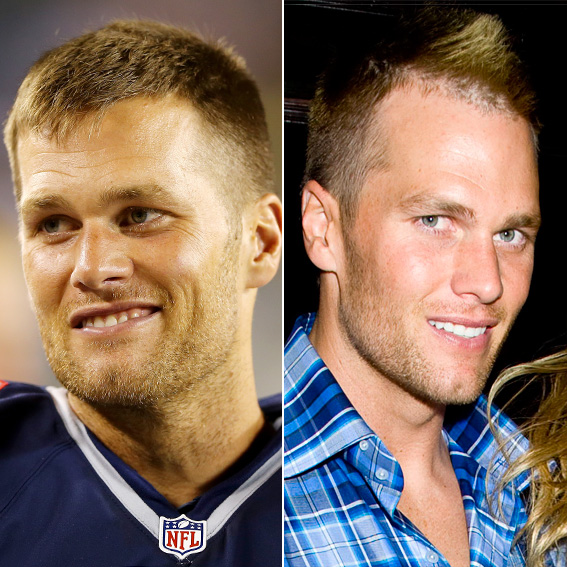 hair brady tom celebrity makeovers blonde celeb transformations mohawk instyle shocking hairstyles player football highlights