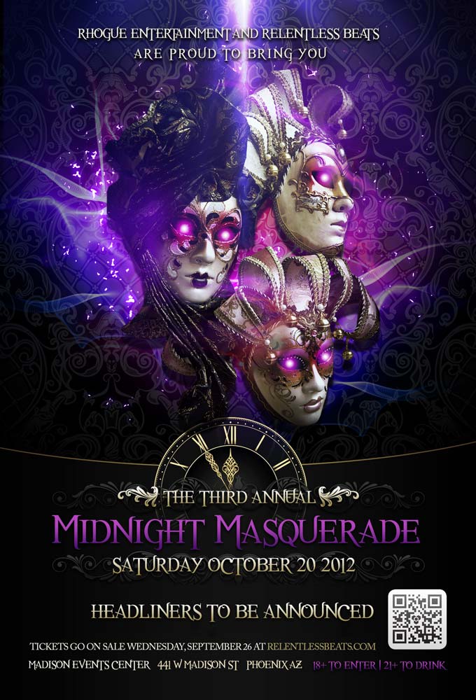 midnight masquerade relentless beats flyers