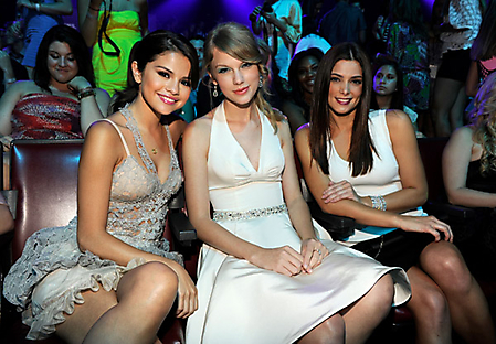 actress Selena Gomez, musician Taylor Swift and actress Ashley Greene.