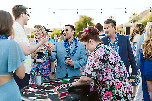 Gala guests enjoying the Casino