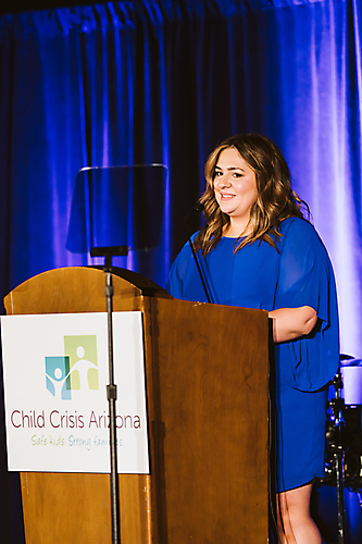 Thalia Detente, former Child Crisis Arizona shelter child and testimonial speaker