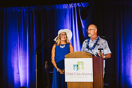 Torrie Taj, Child Crisis Arizona CEO, and Jeff Friesen, Child Crisis Arizona Board Chair and President Southwest Region at Enterprise Bank & Trust