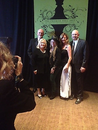 Promise Ball pic- Crystal posing with guests