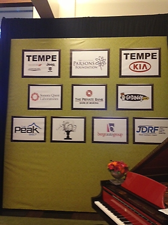 Promise Ball pic- wall of sponsors