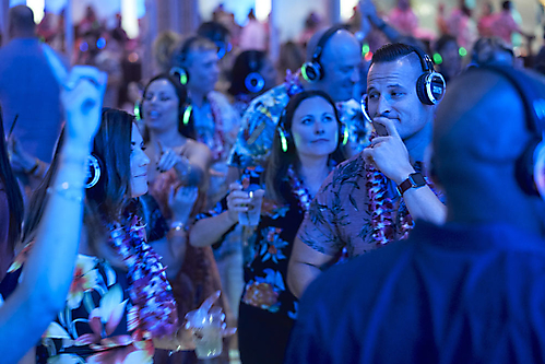 Attendees enjoy the Silent Disco Afterparty (1)