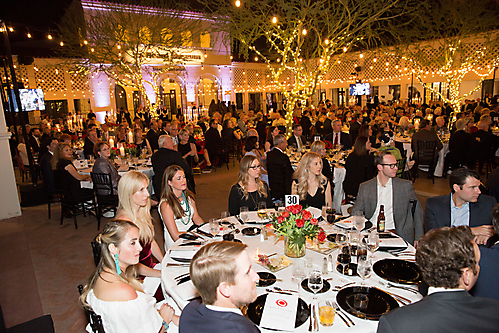 Dinner under the stars in the Freeport McMoRan Plaza