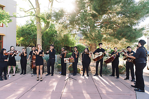 Tempe High di Marichi performing outside Neil Giuliano_s house