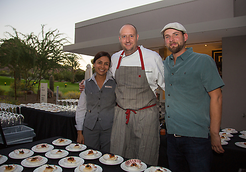 Executive Chef Walter Sterling (middle) of Ocotillo