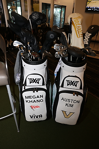 Megan Khang and Auston Kim Golf Club Bags