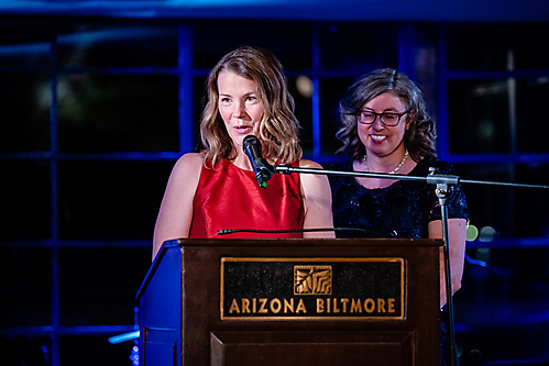 Ryan House Board Chair Mary Thompson and Executive Director Tracy Leonard_Warner