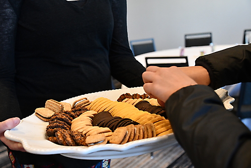 Girl Scouts cookie event plate of cookies