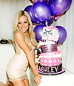 Ashley Tisdale Celebrates 26th Birthday at PURE Nightclub
