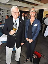 John Filli, NEA Horizon, with Sarah Simpson, United Civil Group