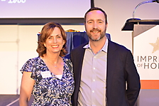 ED Michelle DiMuro with LOC representative Travis Bickford