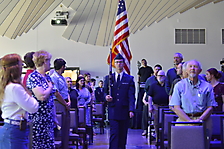 Hamilton HS JROTC enters the room