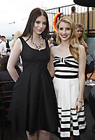 Actresses Michelle Trachtenberg and Emma Roberts
